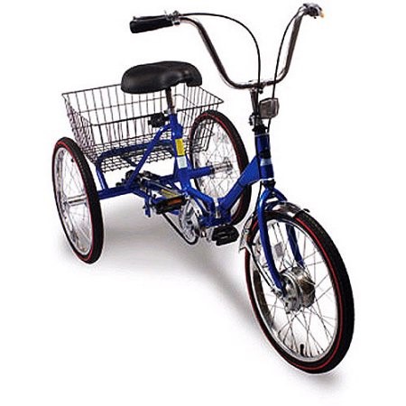 20 inch trifecta adult 3-speed folding tricycle